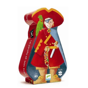 Pusle silhuetformet æske 36 brikker - 'Pirat'