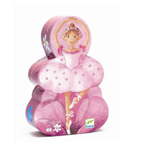 Pusle silhuetformet æske 36 brikker - 'Ballerina'