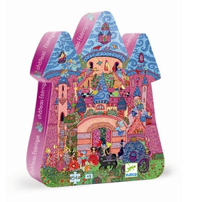 Pusle silhuetformet æske 54 brikker - 'Feslottet'