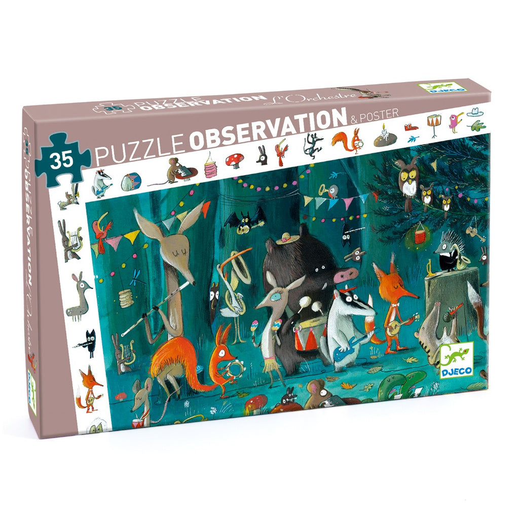 Observationspuslespil 35 brikker - 'Orkestret'