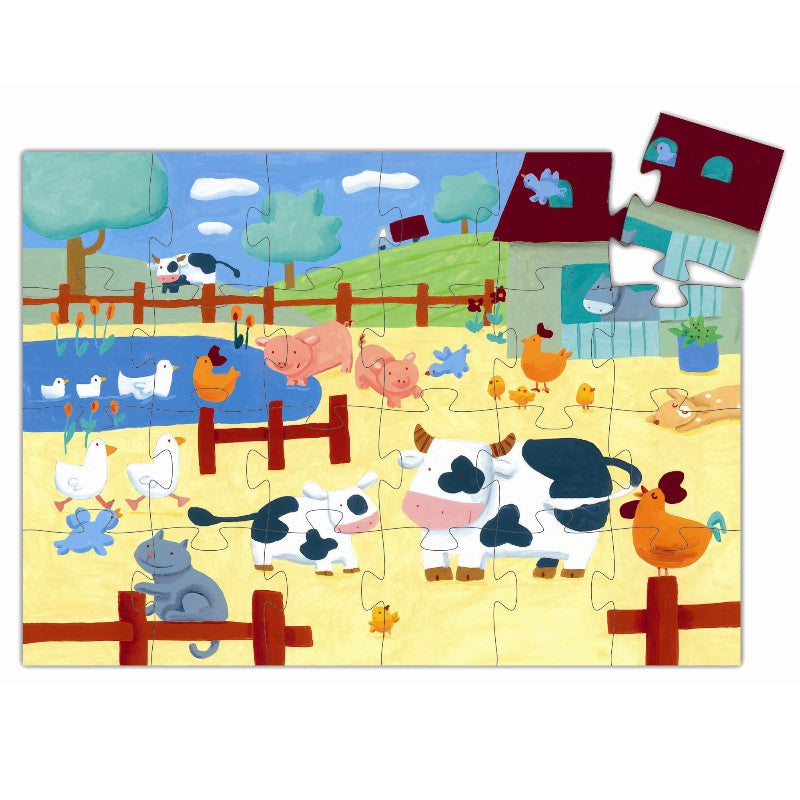 Pusle silhuetformet æske 24 brikker - 'Ko'