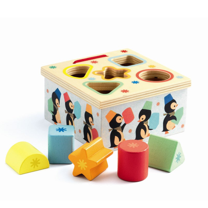 Puttekasse med pingviner