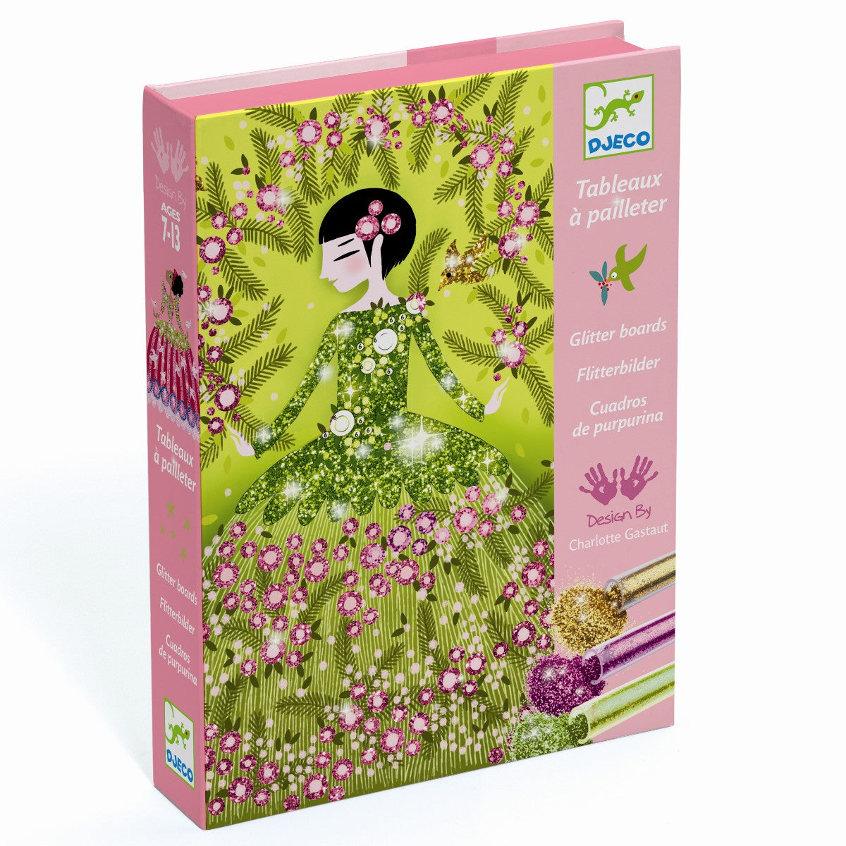 Glitterkort med smukke kjoler