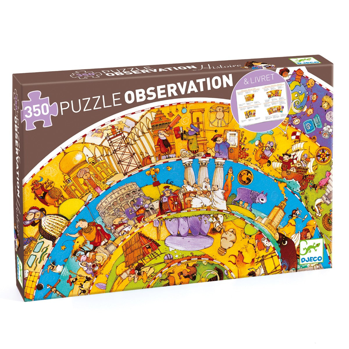 Observationspuslespil 350 brikker - 'Historiens gang'