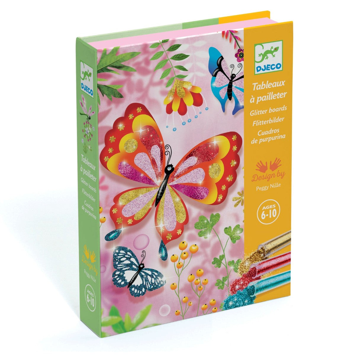 Glitterkort med insekter