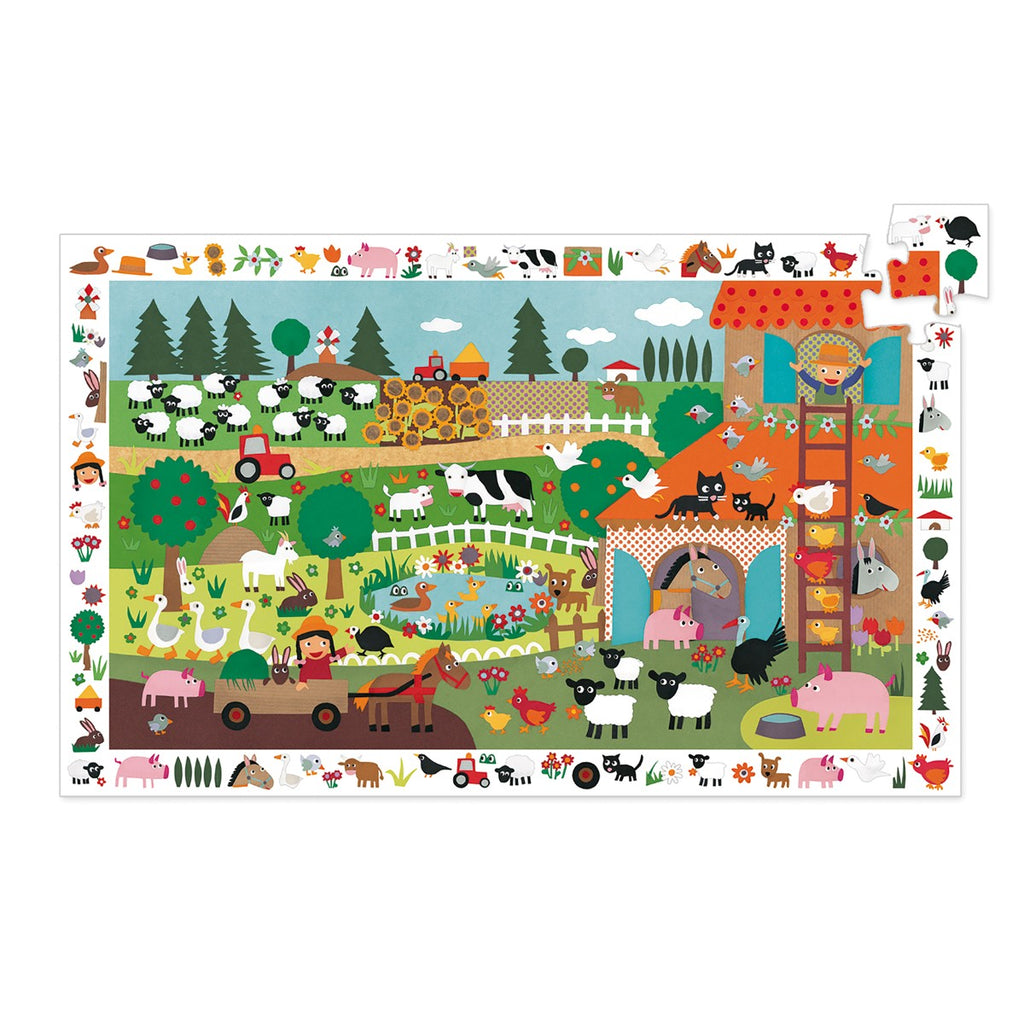 Observationspuslespil 35 brikker - 'Bondegården'