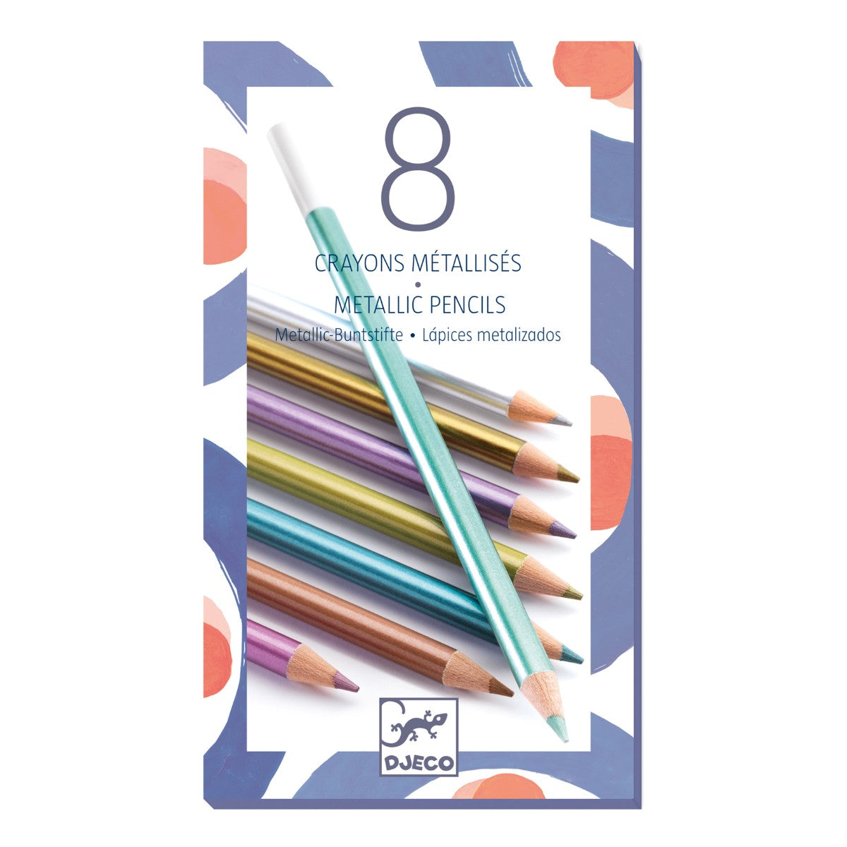 Farveblyanter metalliske 8 stk