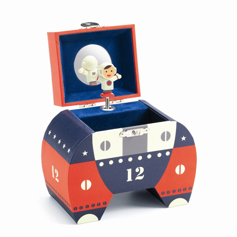 Smykkeskrin rumraket med astronaut