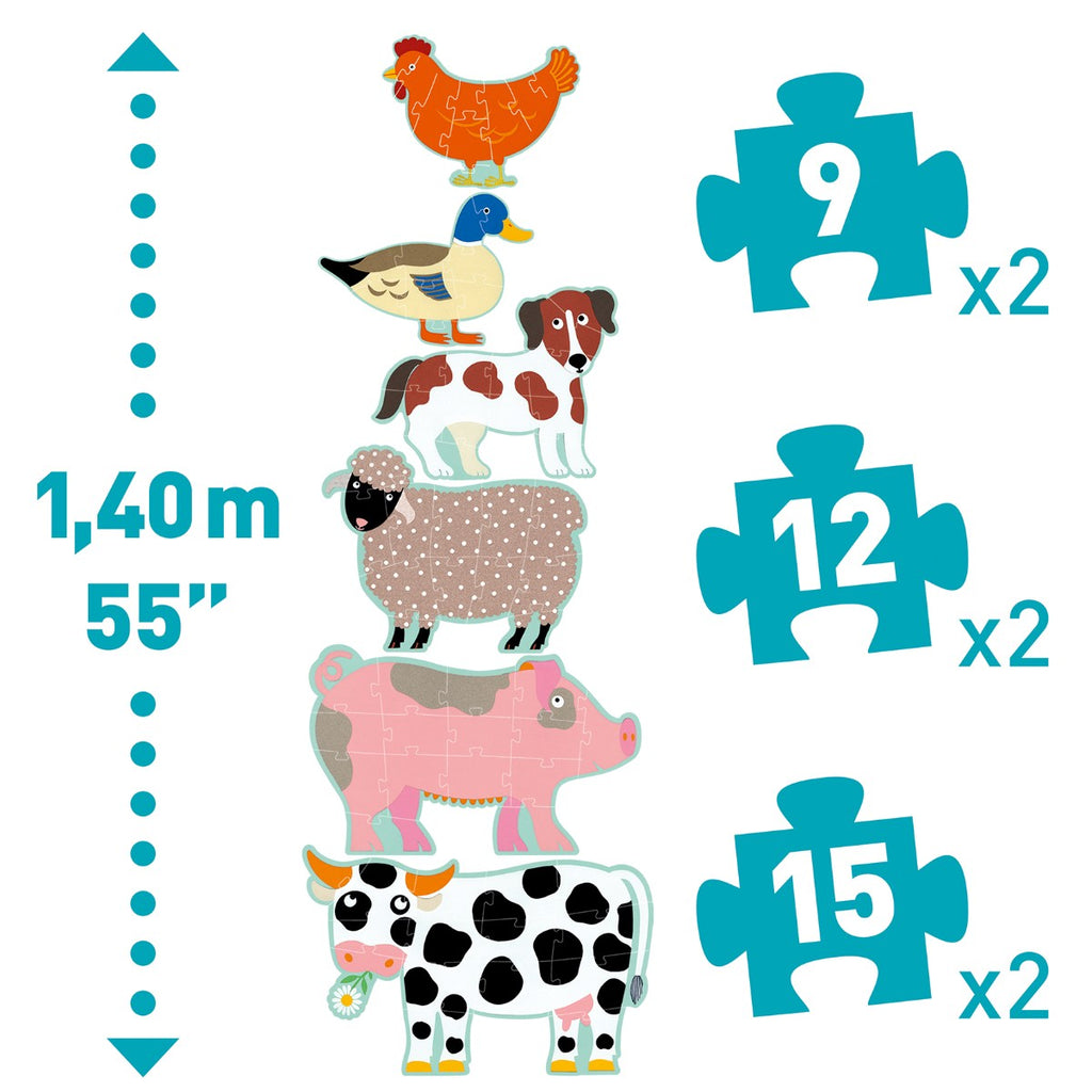 Pusle gigant 6 i 1 æske - 'Honoré og sine venner'