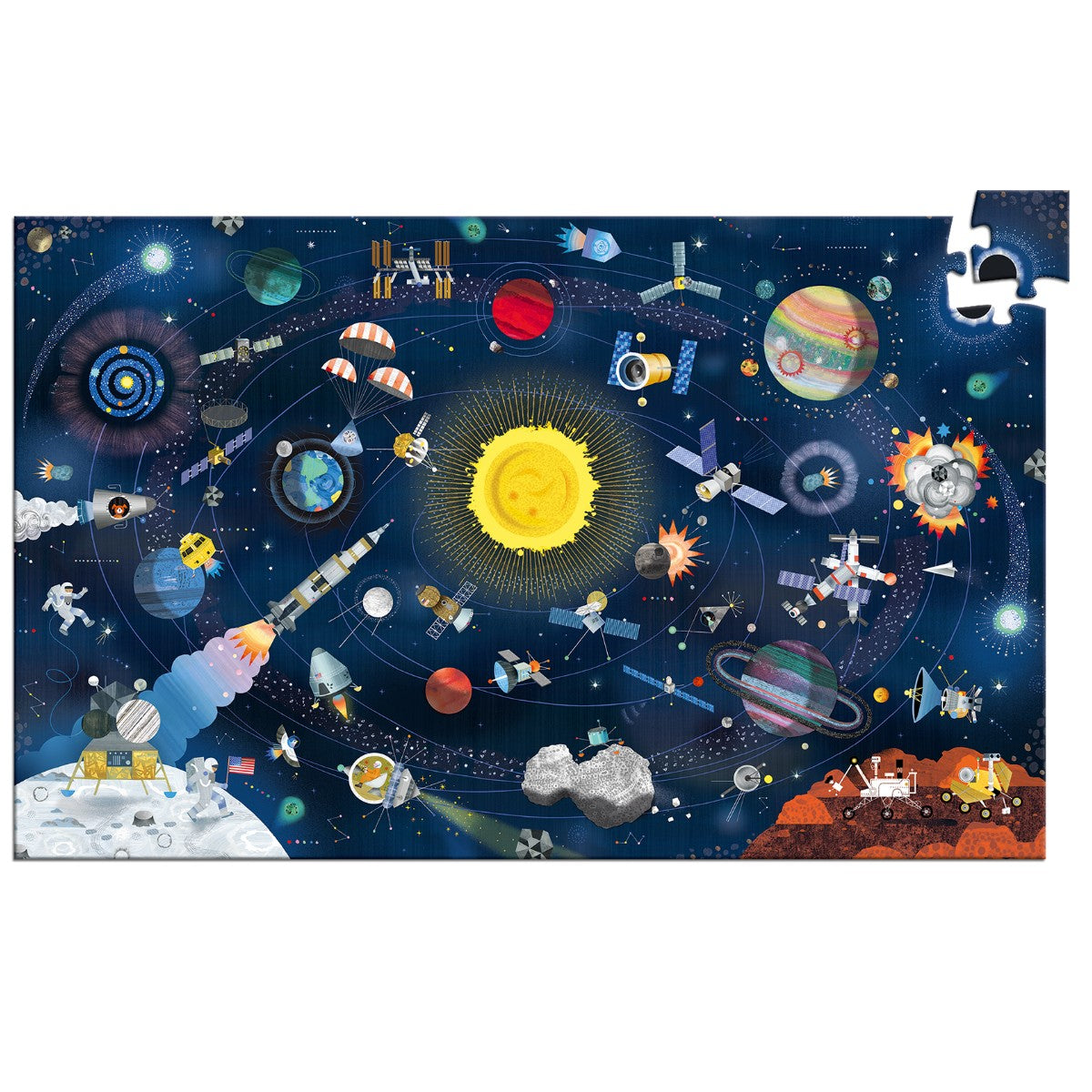 Observationspuslepil 200 brikker - 'Rummet'