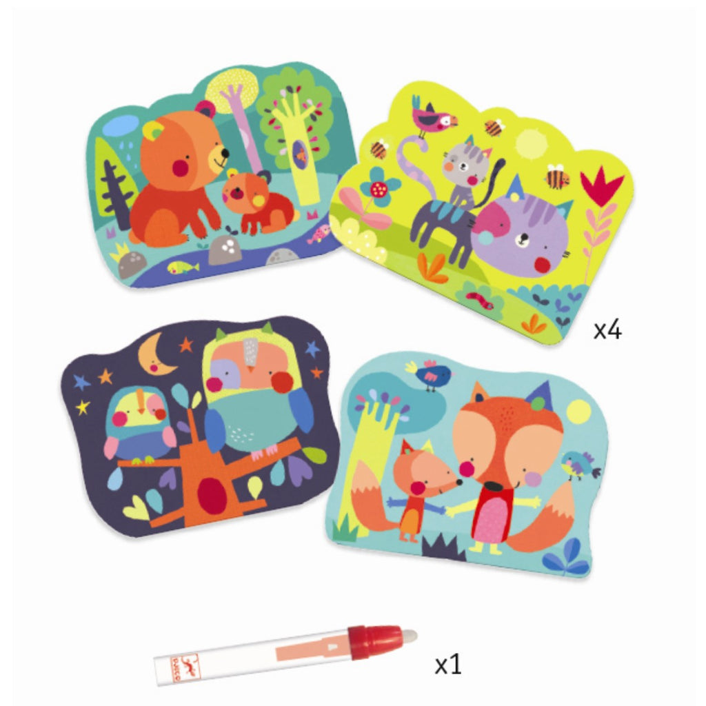 Farvelæg med vand - 'gemt i skoven'