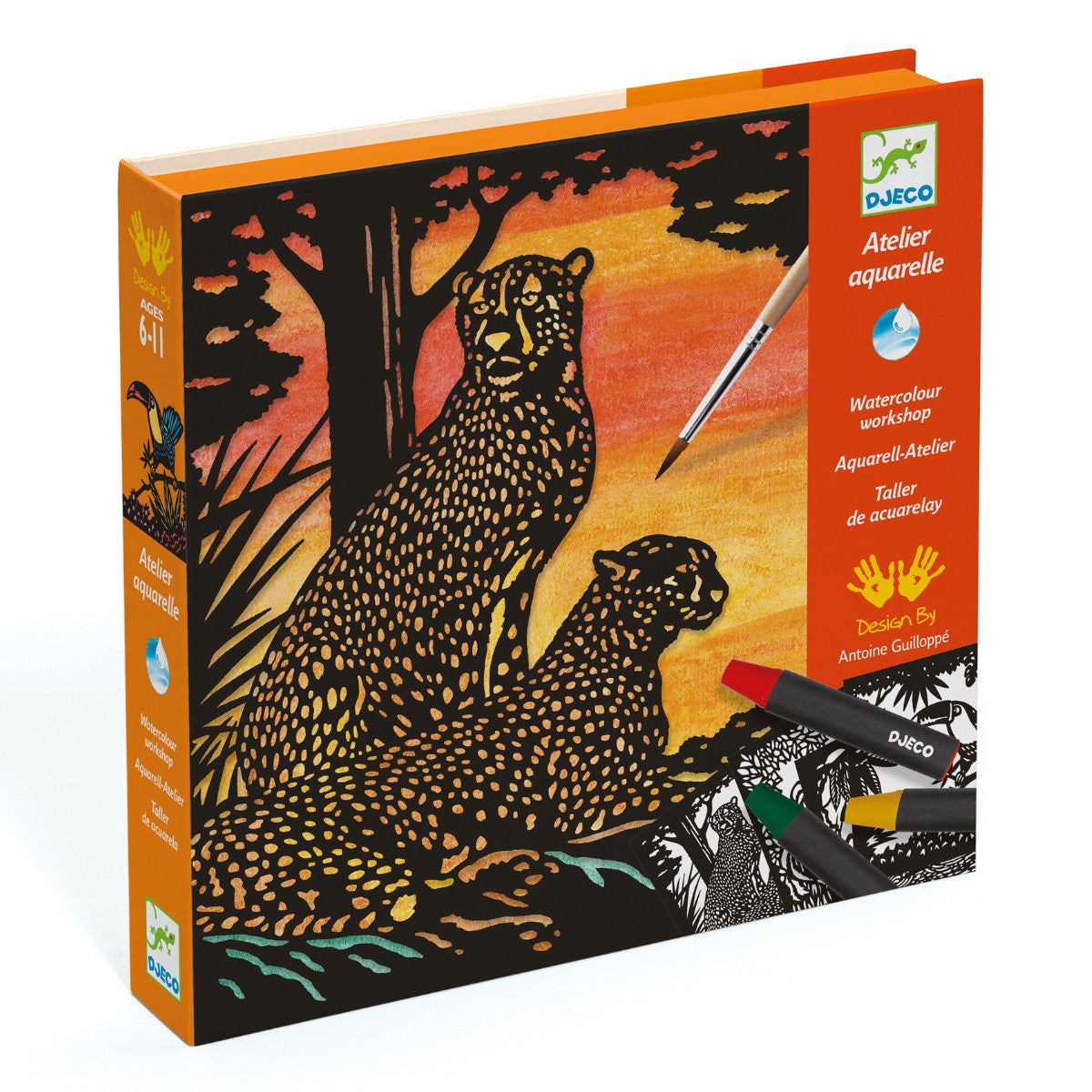 Akvarel workshop med vilde dyr