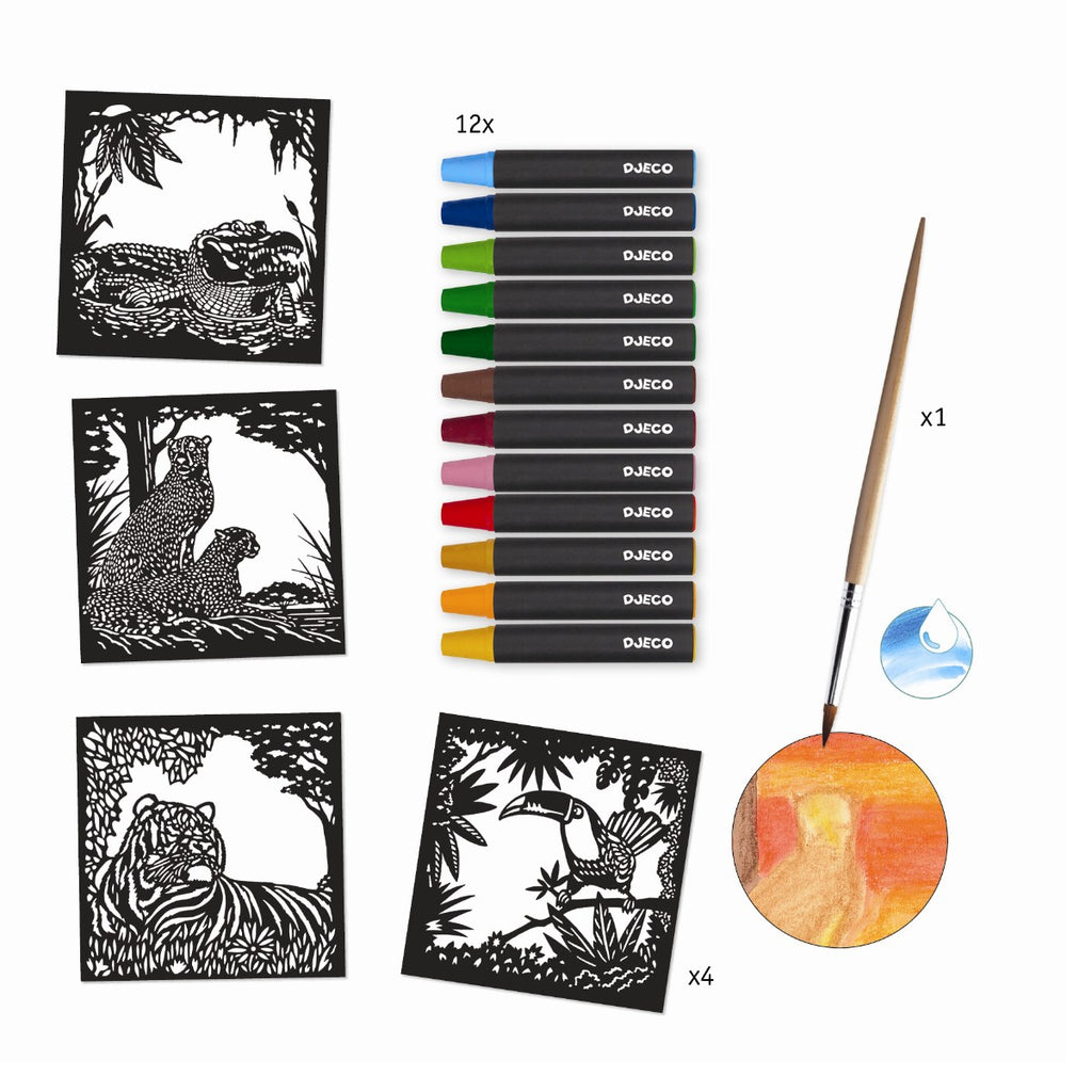 Akvarel workshop med vilde dyr