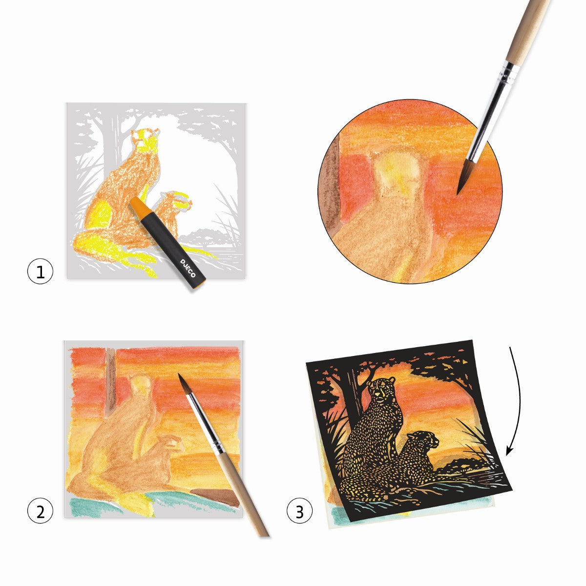 Akvarel workshop med vilde dyr