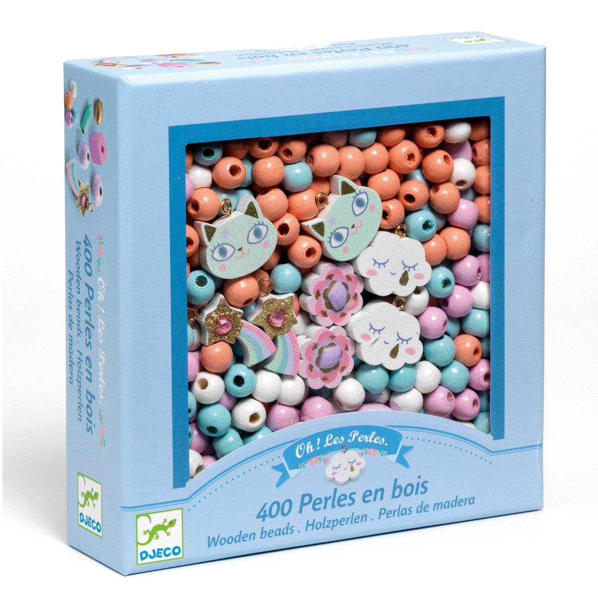 Perleæske med regnbuer