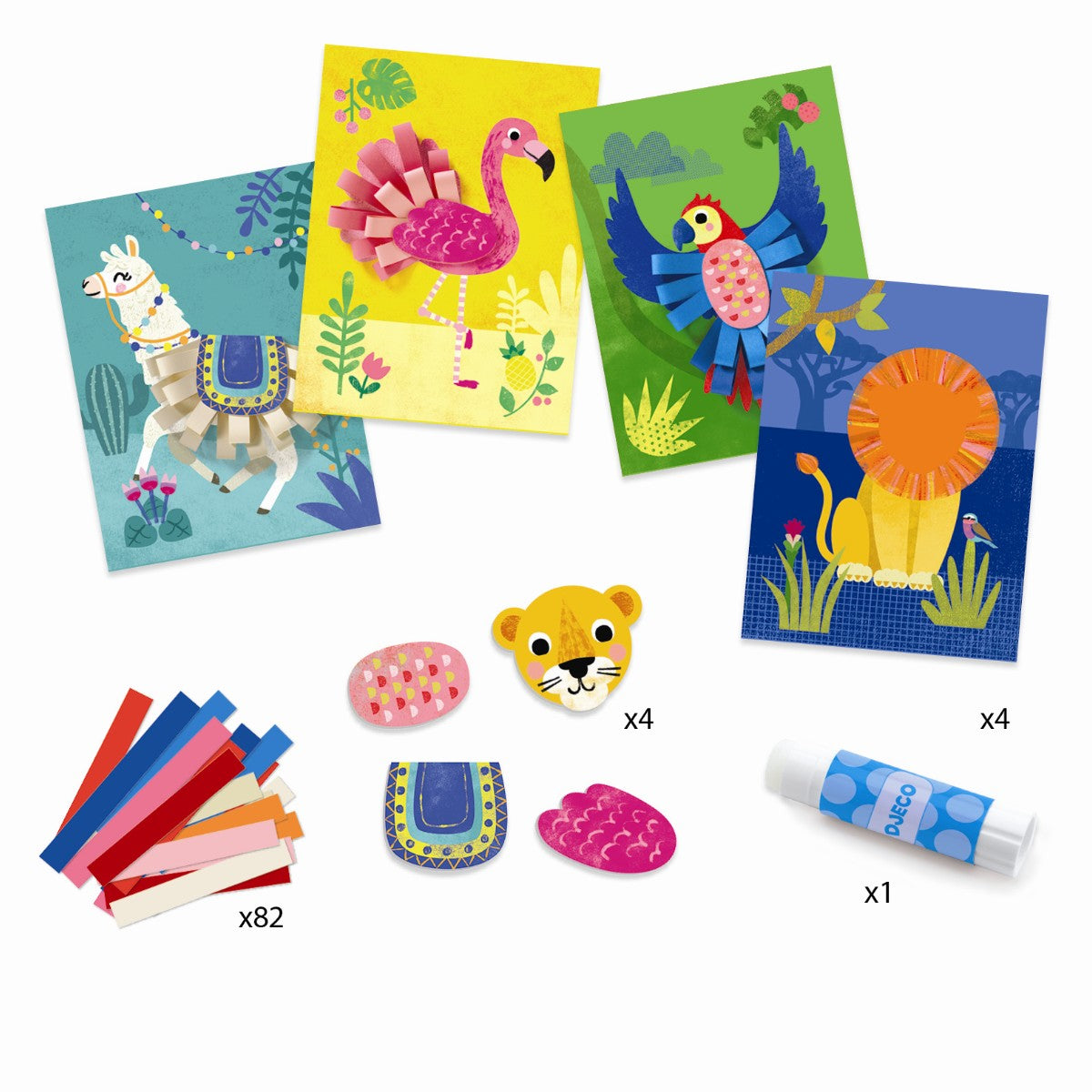 Dyrebilleder med papirløkker