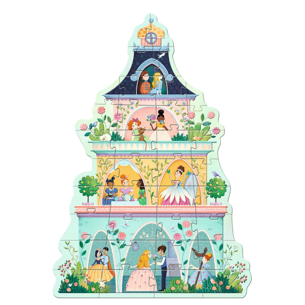 Pusle gigant 36 brikker - 'Prinsessetårnet'