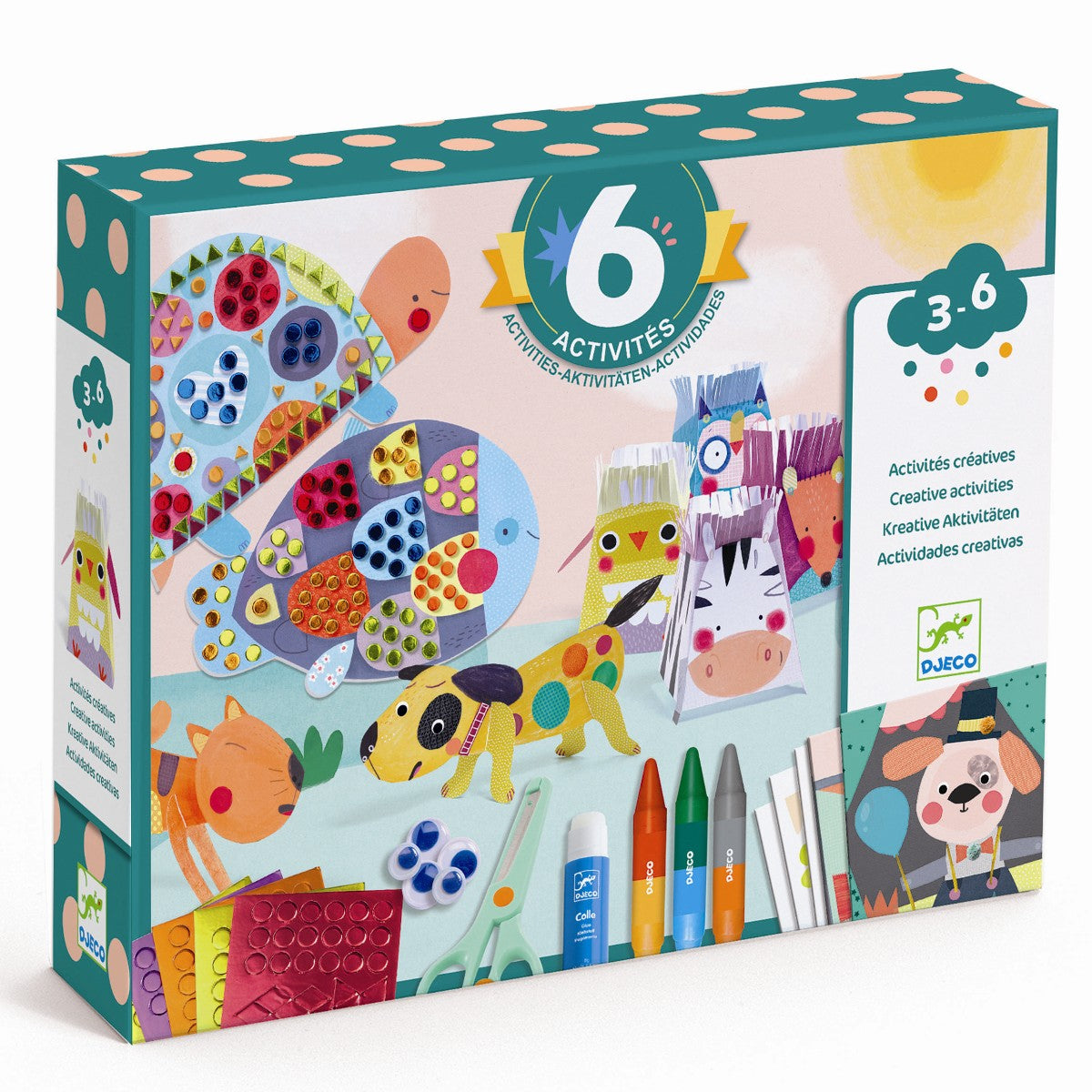 Kreativ aktivitetspakke - Dyr og deres huse