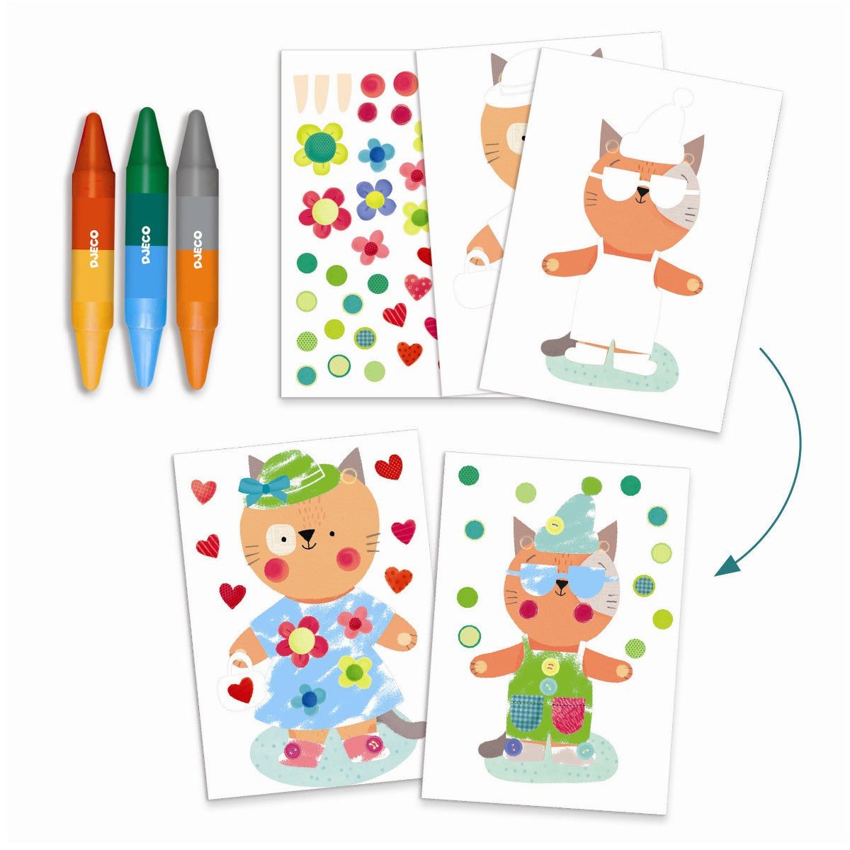 Kreativ aktivitetspakke - Dyr og deres huse