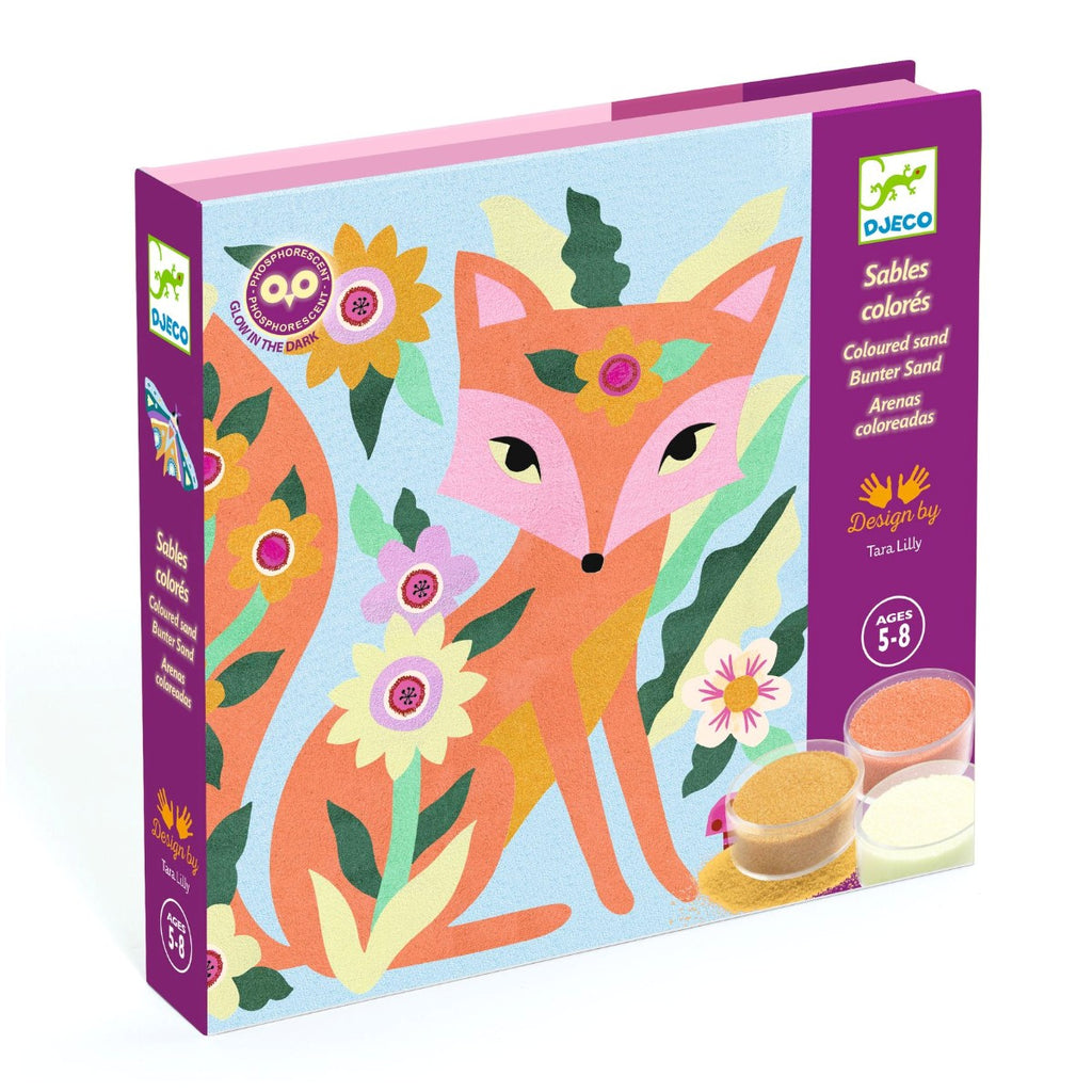 Sandfarver 4 billeder med dyr