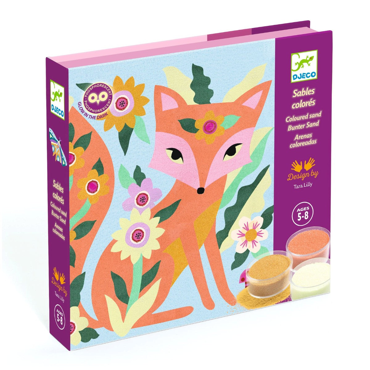 Sandfarver 4 billeder med dyr