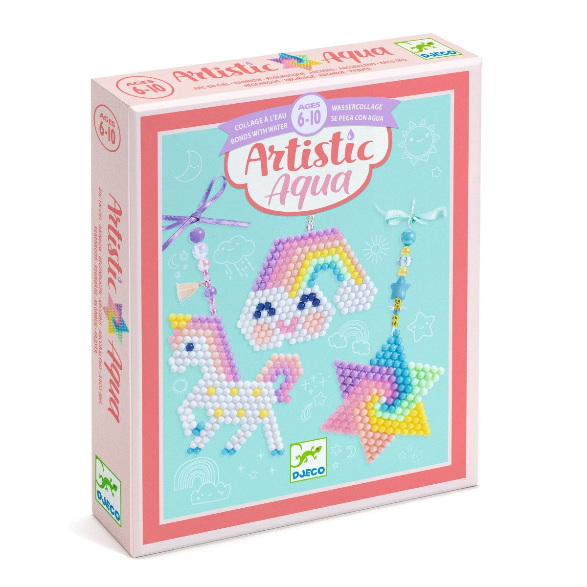 Artistic aqua vandperler - Regnbue