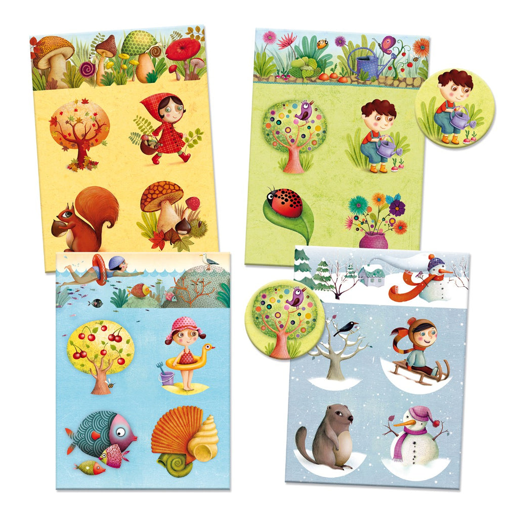 Billedlotteri med de fire årstider