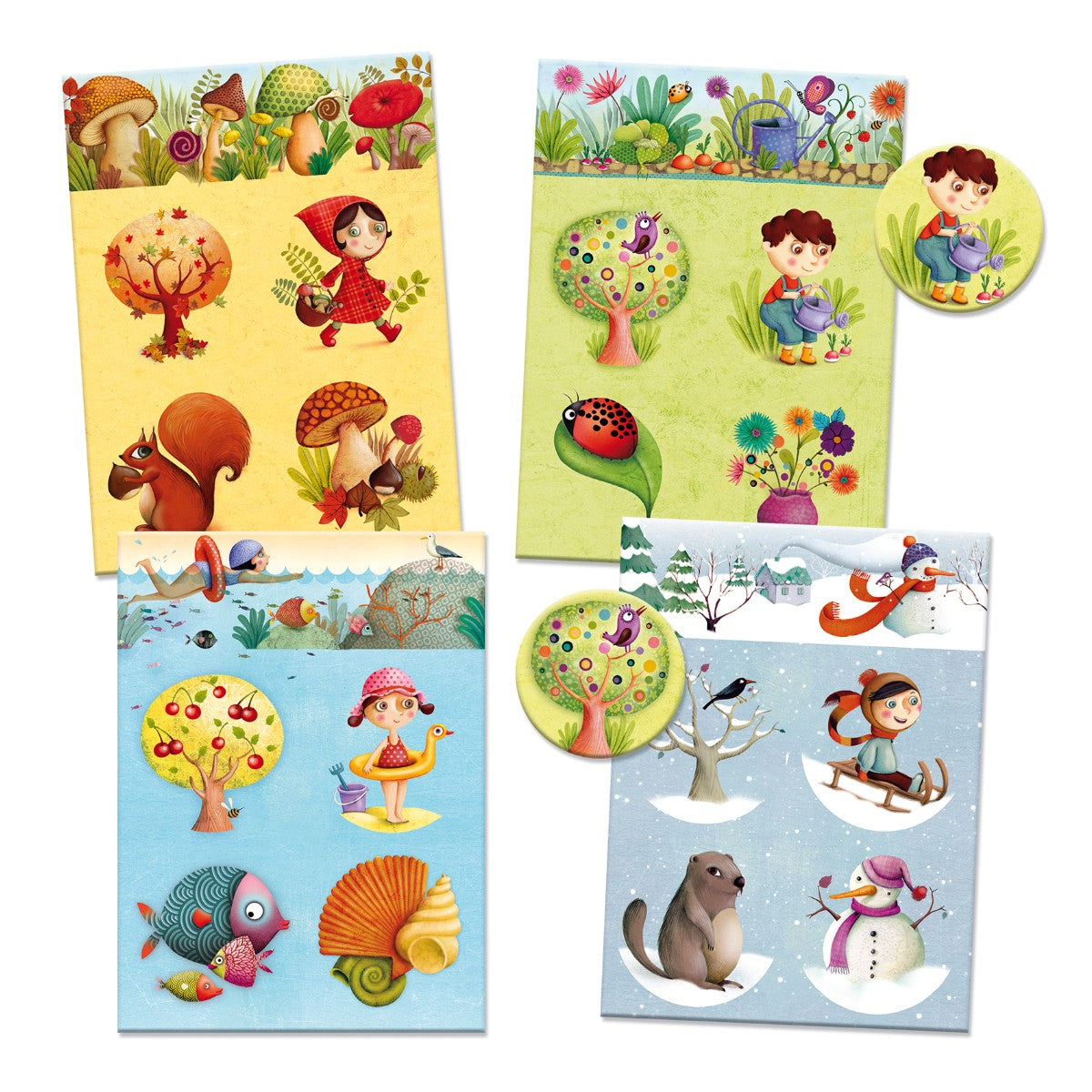 Billedlotteri med de fire årstider