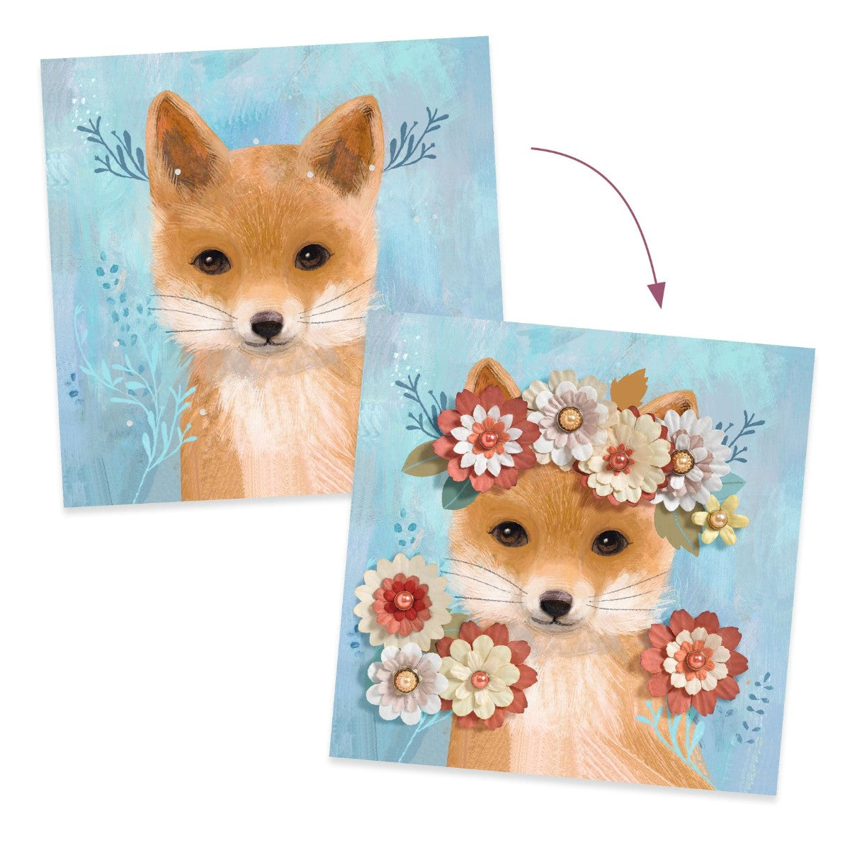 3D billeder, dyr i blomster