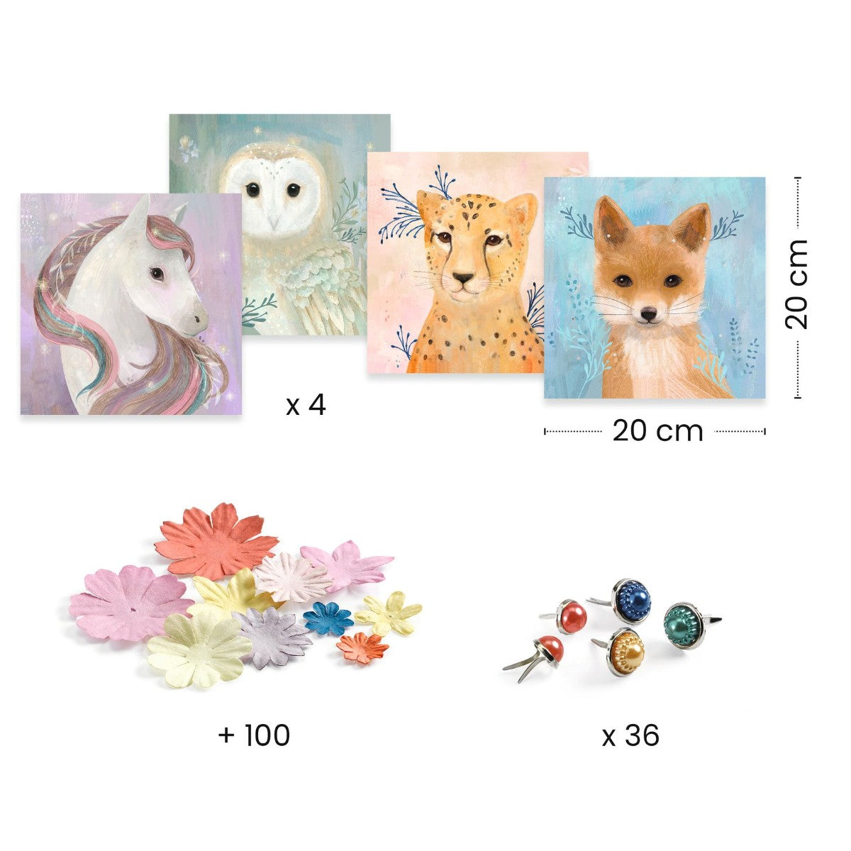 3D billeder, dyr i blomster