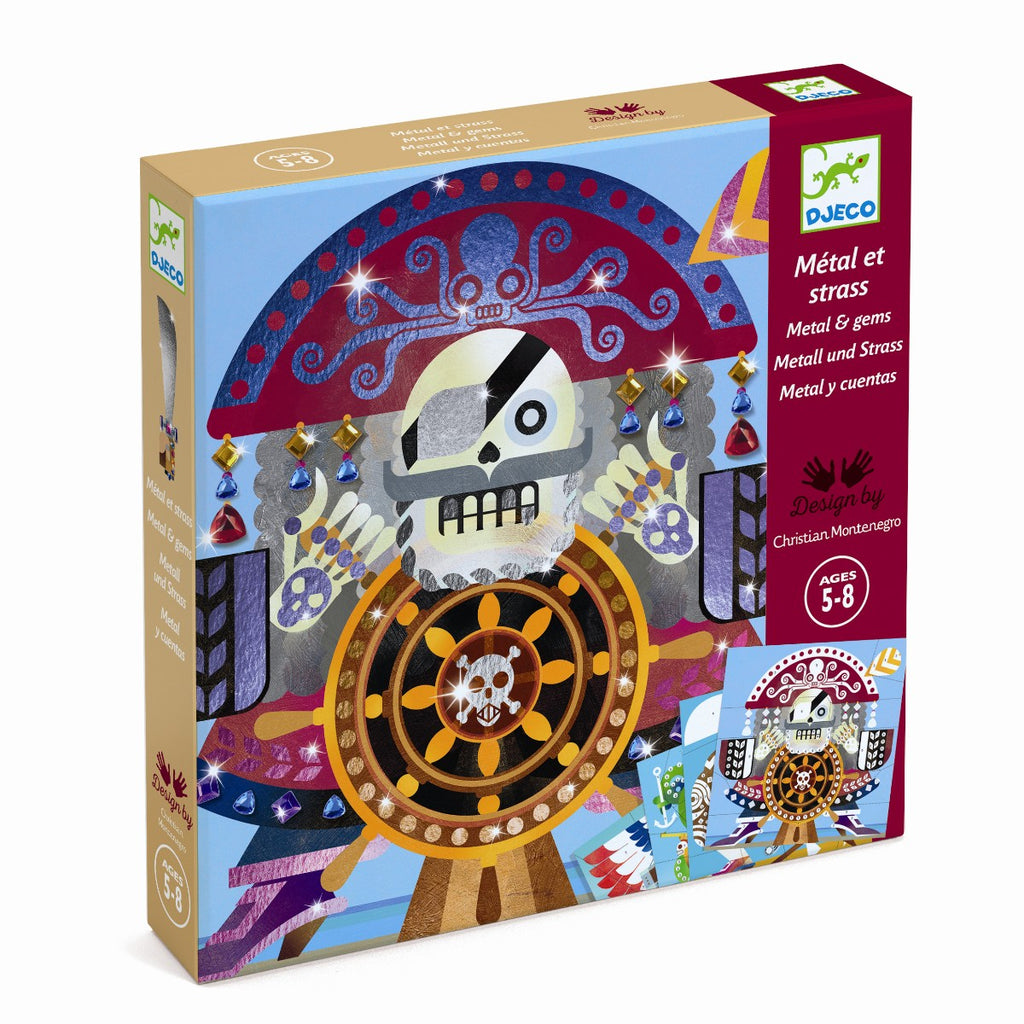 Metalliske foliebilleder med pirater