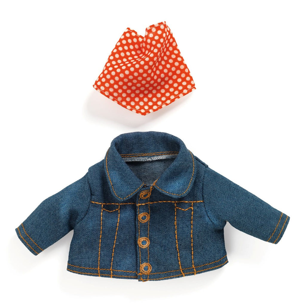 Dukketøj: Jakke med tørklæde