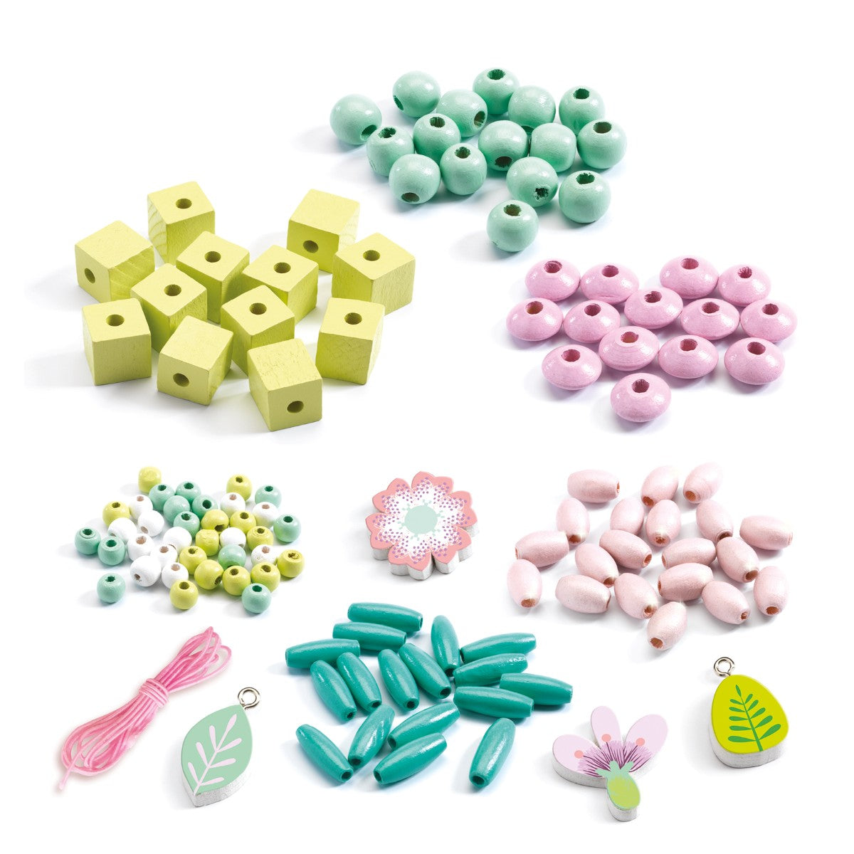 Perleæske med blomster