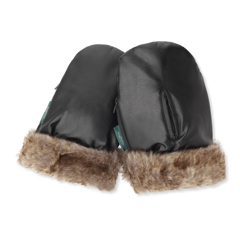 Østerbro barnevognshandsker - black fur