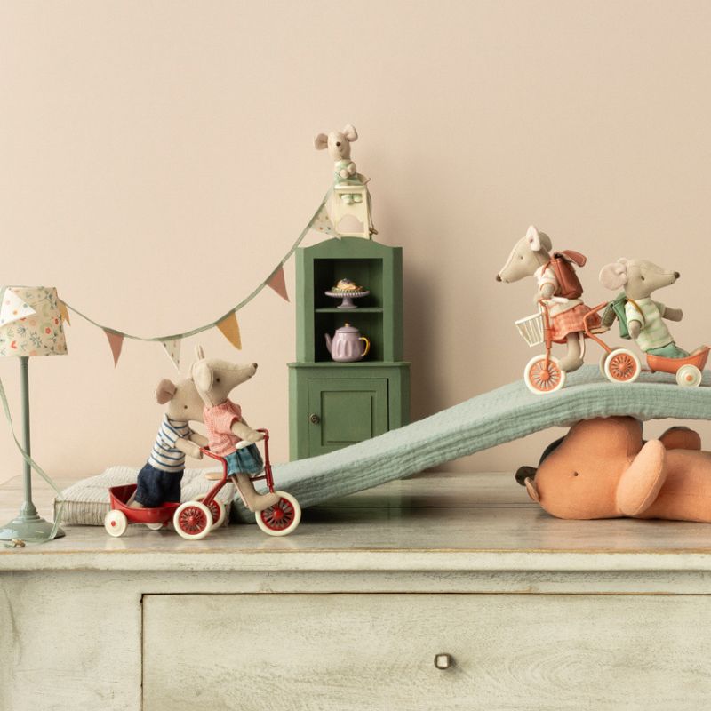 Cykel til mus - rød