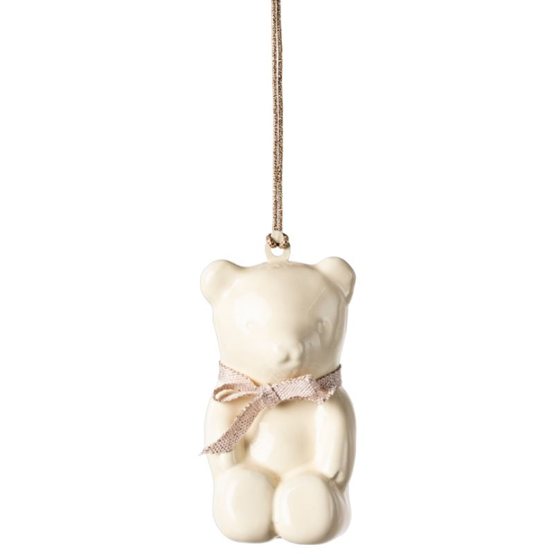Porcelænsophæng bamse off-white/rosa