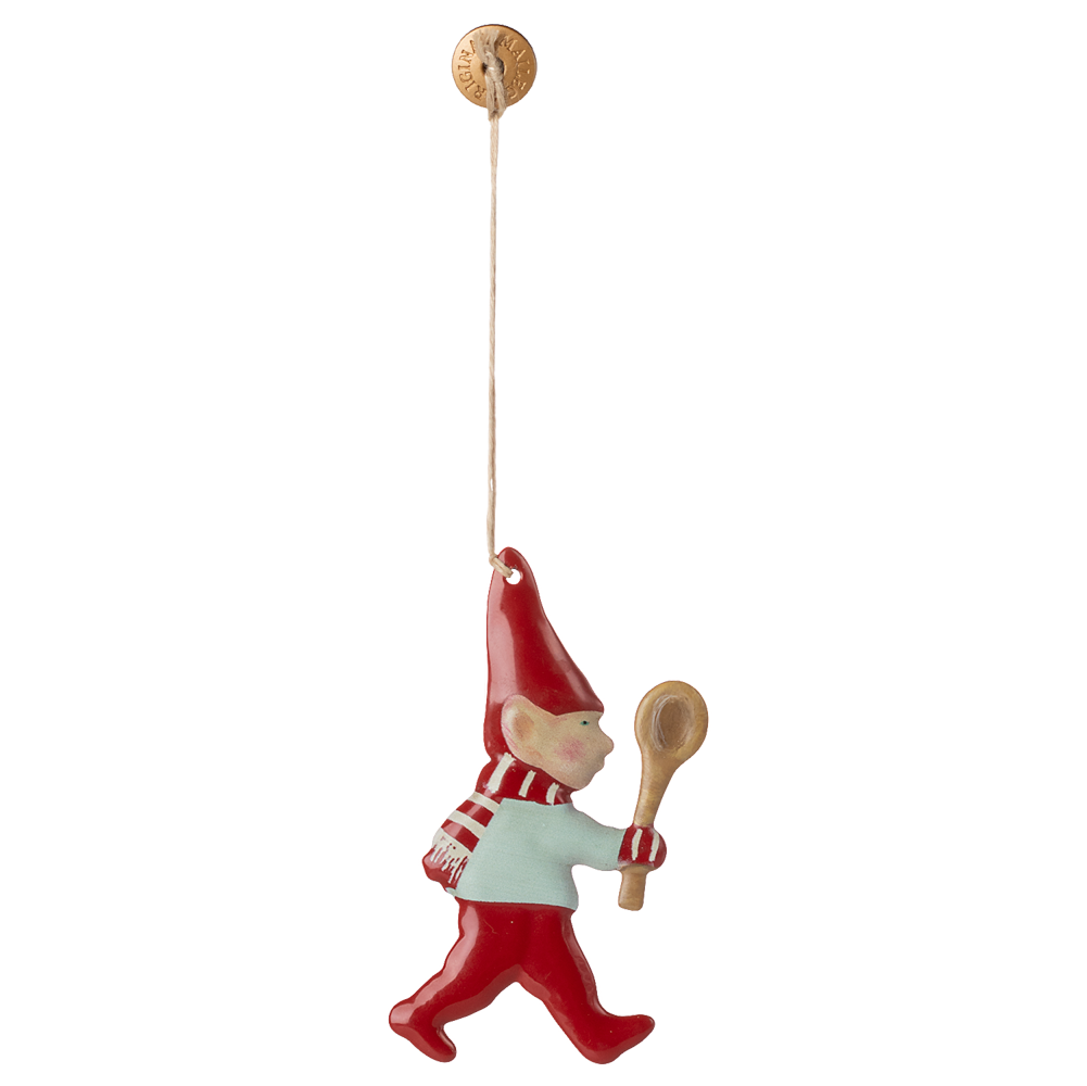 Metalophæng - nisse med ske