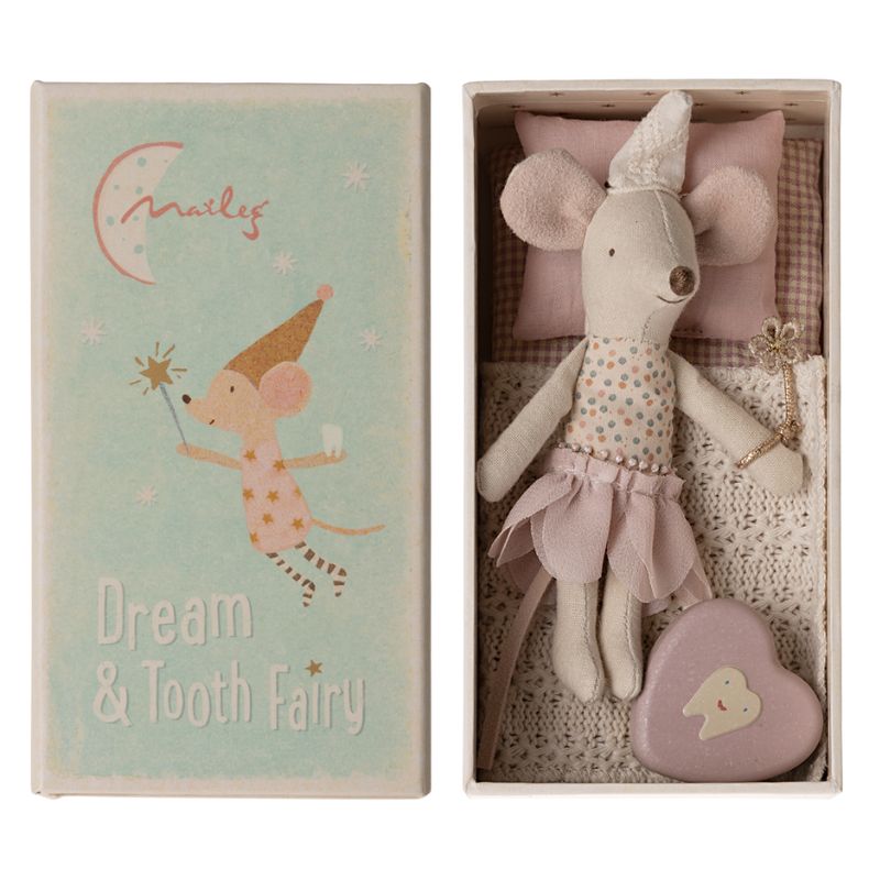 Tandfe - lillesøstermus i æske