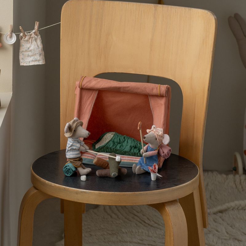 Campingtelt til flere mus