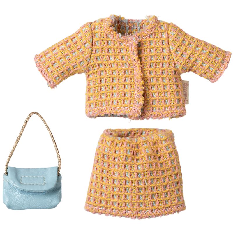 Tøj til musemor - jakkesæt med nederdel