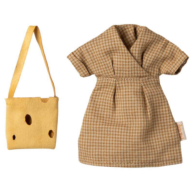 Tøj til musemor - kjole og taske