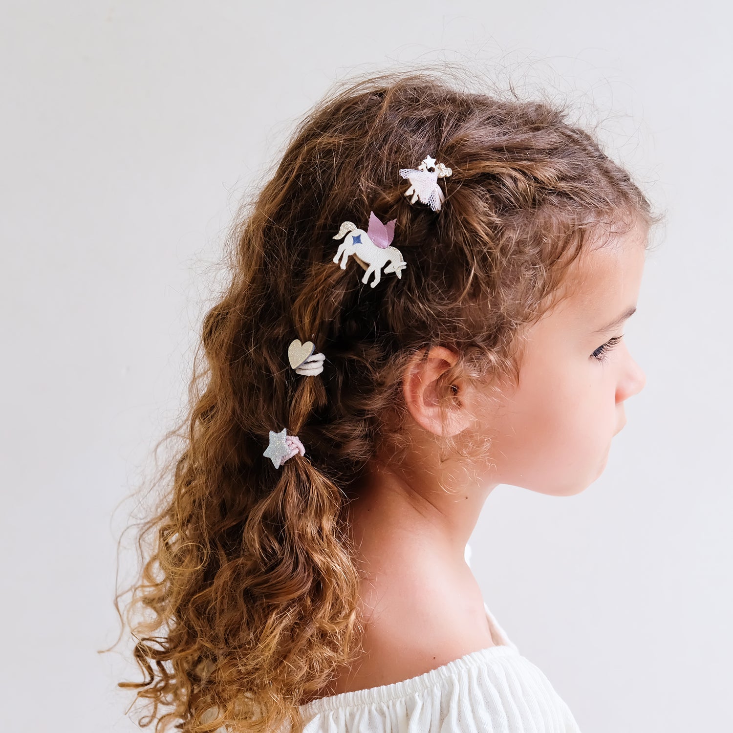 8 hårelastikker - mini dreamy fairy