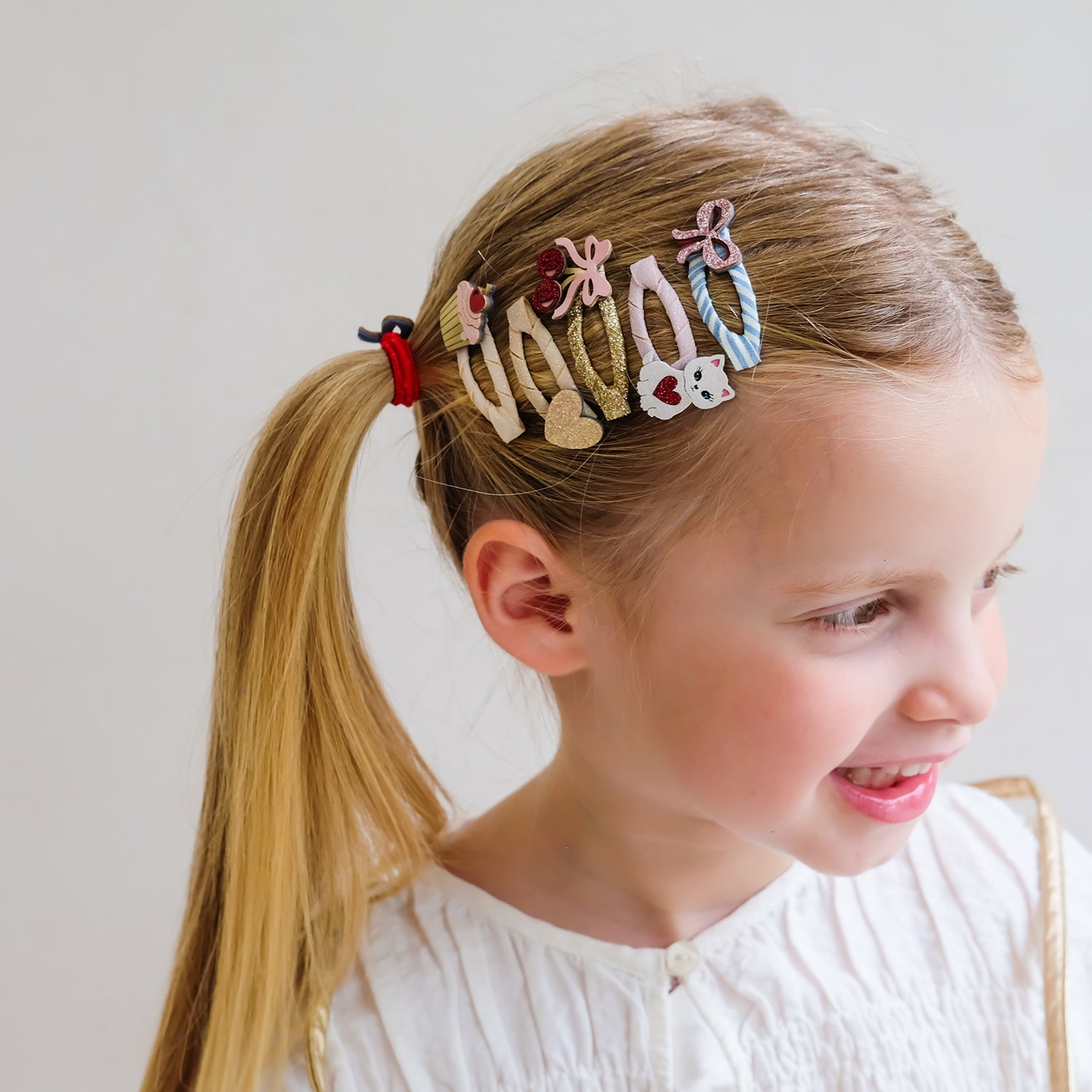 5 hårspænder - mini kittybow