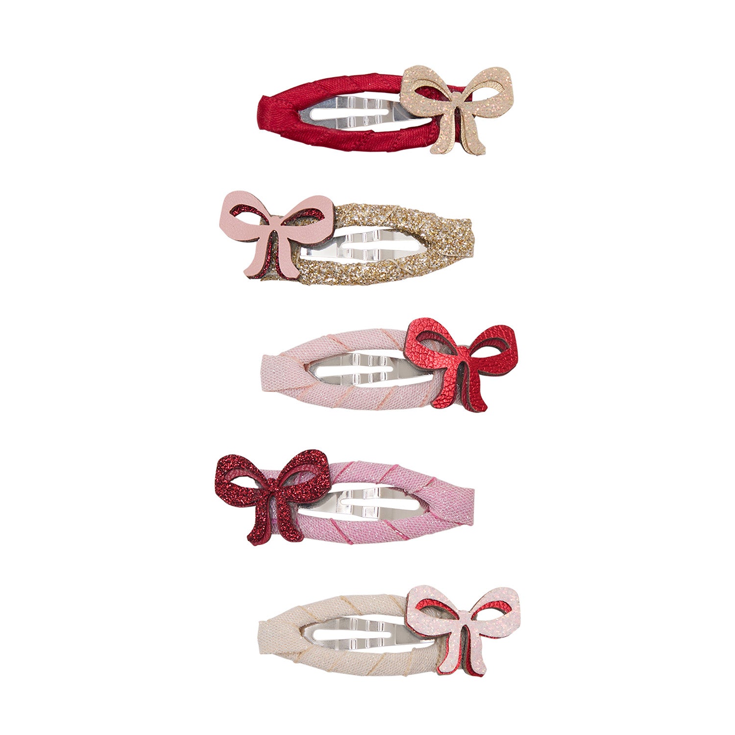 5 hårspænder - mini cutesy bow