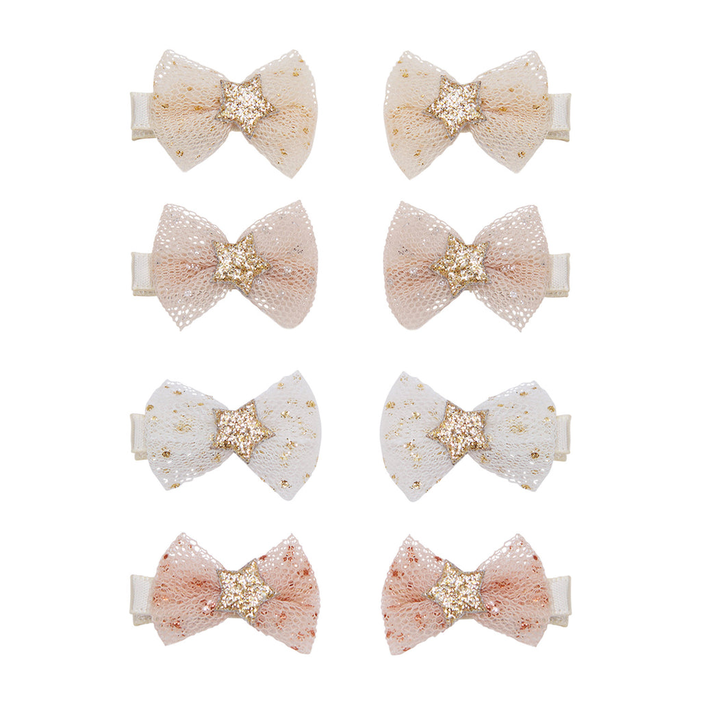 8 hårclips - tutu bow