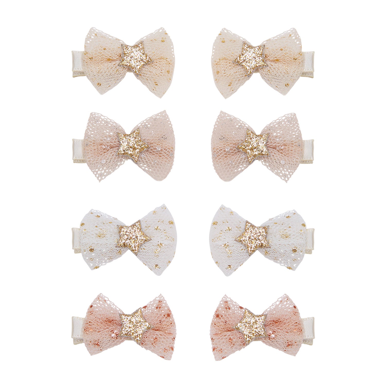 8 hårclips - tutu bow