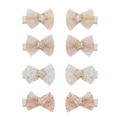 8 hårclips - tutu bow