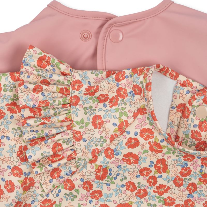 Spisesmæk med ærmer 2pak - Sweet and sour (6-12M)