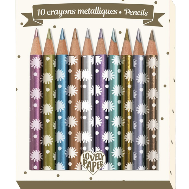 Mini farveblyanter metalliske