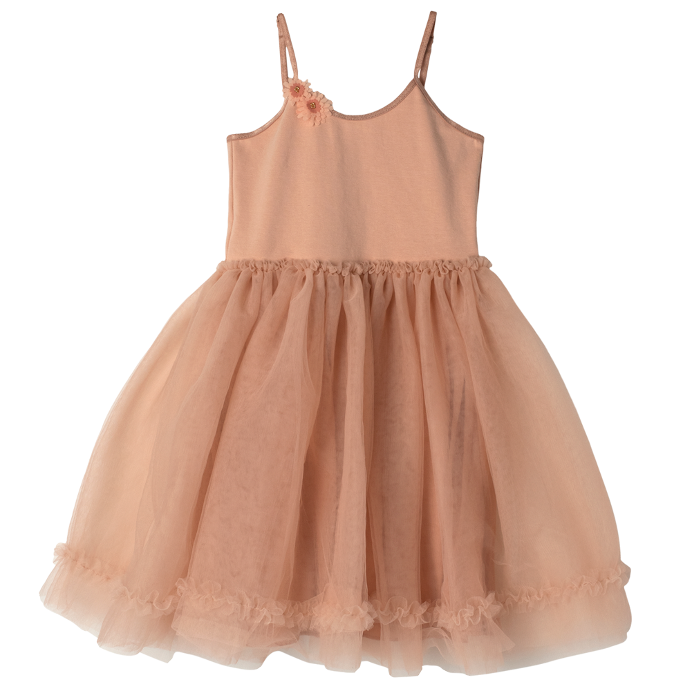 Prinsesse kjole tyl melon - 2-3 år